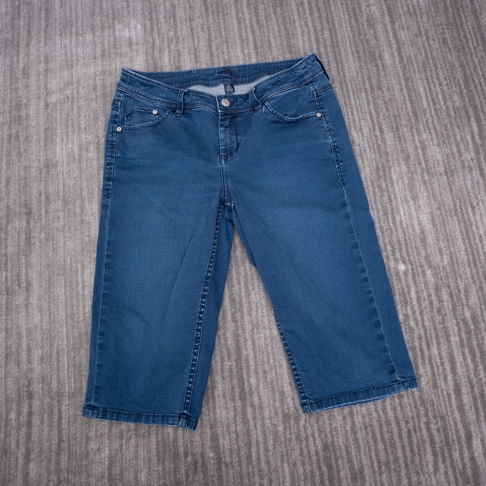 Tommy Bahama Capri Jeans Womens 8 Blue Excellent Cropped Denim Pants